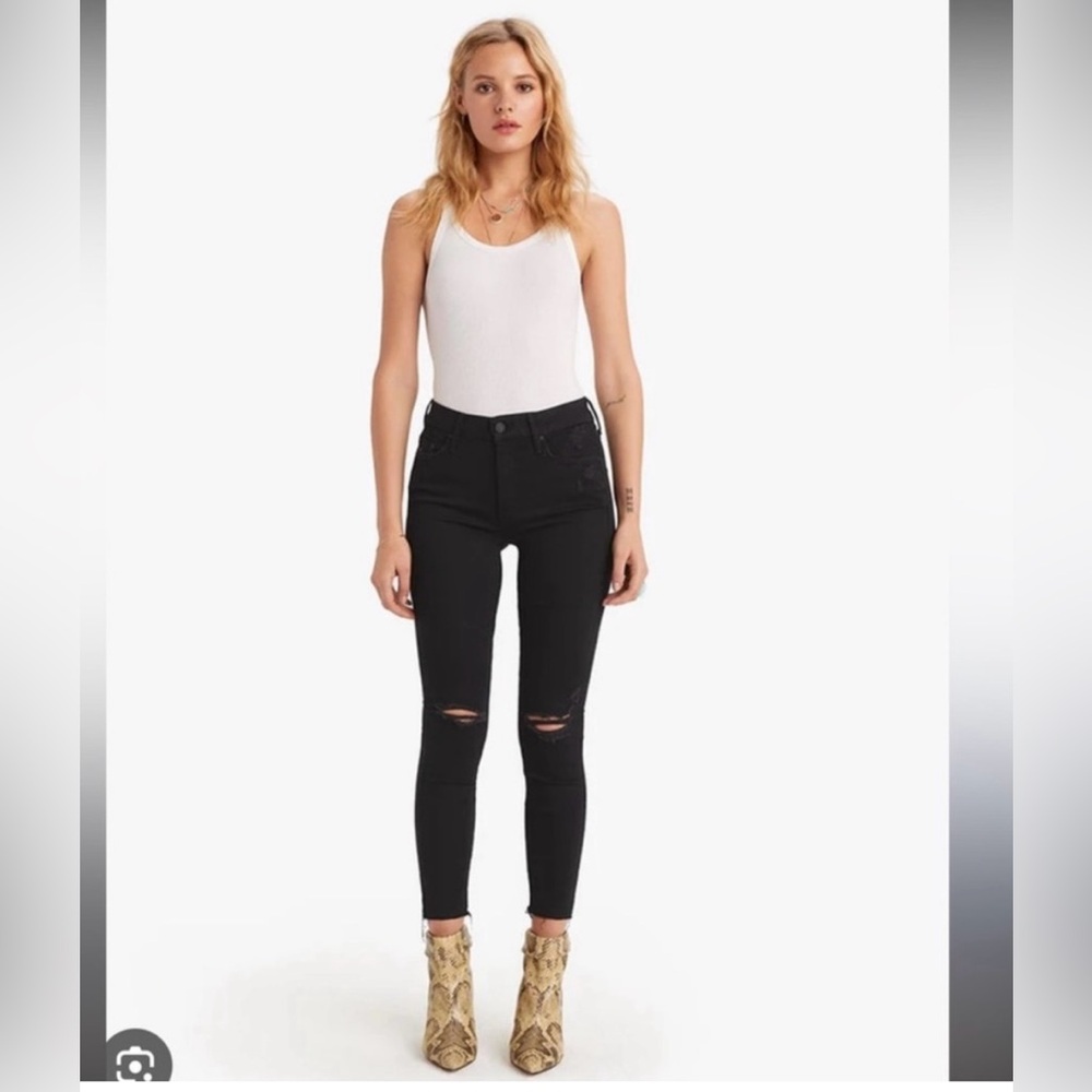 MOTHER Looker Ankle Fray Jeans 26
